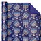 Reversible Hanukkah Wrapping Paper - Mini Roll - 17 Inch x 33 Feet - Blue Menorah Lights Chanukah Wrapping Paper Perfect for Hanukkah, Chanukah, Holiday